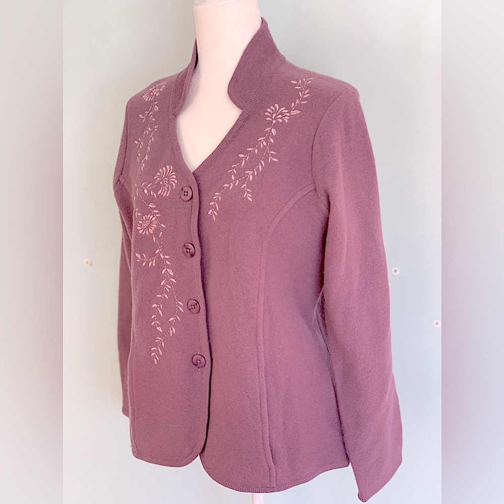 Pendleton Embroidered Lambswool Evening Jacket. S… - image 3